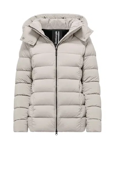 Bomboogie Slim Fit Down Jacket In Neutral