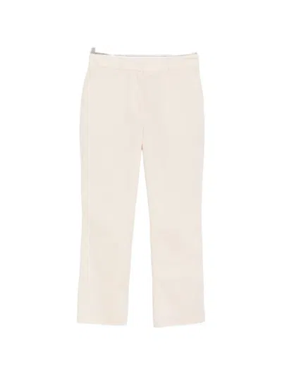 Bomboogie Slim-fit Cropped Trousers In Neutral