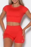 Bombshell Sporswear Fit Fam Active Tee In Red