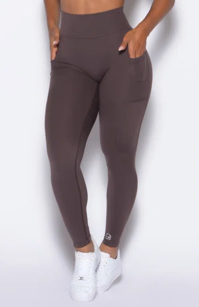 Bombshell Sportswear Curves 2.0 Leggings In Brown