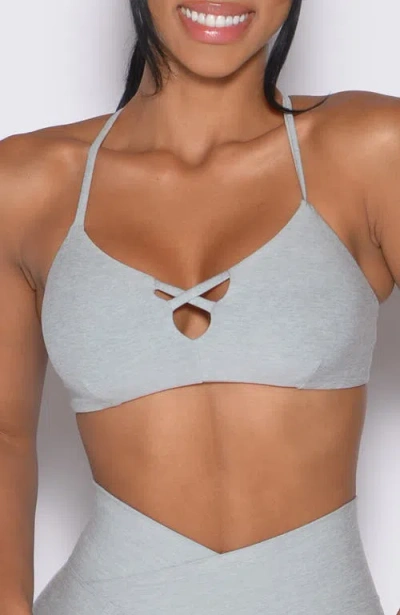 Bombshell Sportswear Lift Luxe Sports Bra In Gray