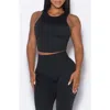 Bombshell Sportswear Muscle Scrunch Tank In Black