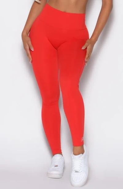 Bombshell Sportswear Smooth Leggings In Red