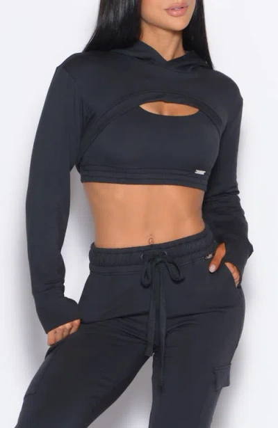Bombshell Sportswear Sweat Bolero Hoodie In Black