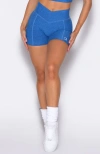 Bombshell Sportswear Tiny Waist Shorts In Blue