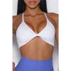 Bombshell Sportswear Twist Mini Bra In White