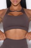 Bombshell Sportswear Two Way Bra In Brown