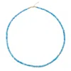Bombyx House Women's Gold / Blue Blue Opal Necklace Gold In Brown