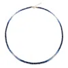 Bombyx House Women's Gold / Blue Birthstone September Blue Sapphire Ombre Necklace In Blue