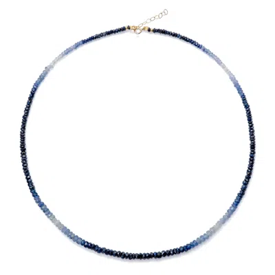 Bombyx House Women's Gold / Blue Blue Sapphire Ombre Necklace
