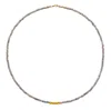 Bombyx House Women's Gold / Blue Tiny Labradorite Necklace In Gold