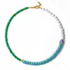 Bombyx House Women's Gold / Green / Blue Turquoise Celestia Necklace In Green