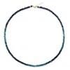 Bombyx House Women's Gold / Green Ombre Indicolite Tourmaline Necklace Gold In Multi