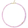 Bombyx House Women's Gold / Pink Pink Conch Bead Necklace In Purple