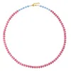 Bombyx House Women's Gold / Pink Pink Jade Necklace In Pink