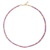 Bombyx House Women's Gold / Pink Pink Tourmaline Necklace In Purple