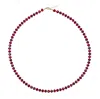 Bombyx House Women's Gold / Red Jumbo Ruby Necklace Gold In Multi