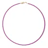 Bombyx House Women's Gold / Red Tiny Ruby Gold Necklace In Purple