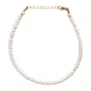 Bombyx House Women's Gold / White Mini Pearl Bracelet Gold In Multi