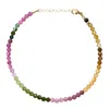 Bombyx House Women's Green / Blue / Pink Rainbow Tourmaline Bracelet Gold In Multi