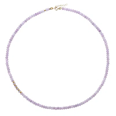 Bombyx House Women's Purple Kunzite Gold Necklace