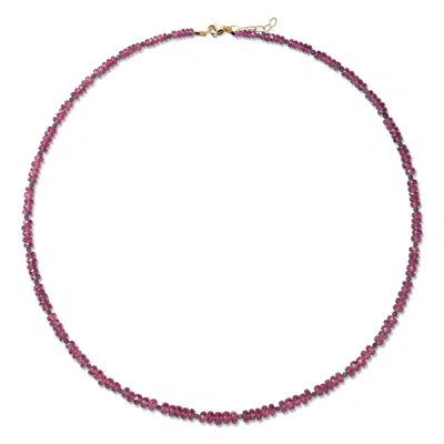 Bombyx House Women's Red Birthstone January Garnet Necklace