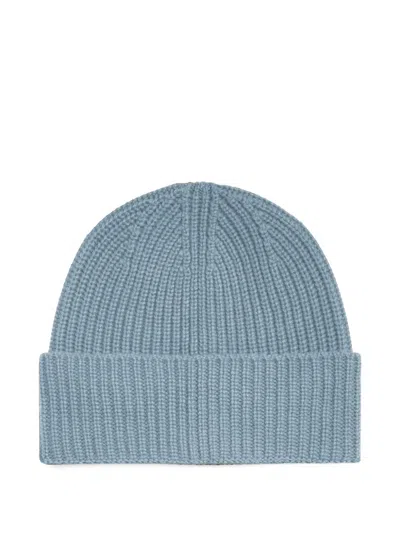 Bompard Axel Ribbed-knit Cashmere Beanie Hat In Blue