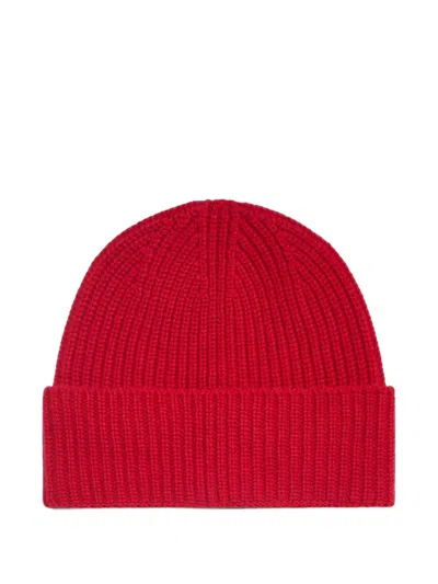 Bompard Axel Ribbed-knit Cashmere Beanie Hat In Yellow