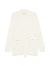Bompard Belted Pocket Jacket In Neutral