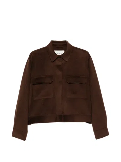 Bompard Buttoned Jacket In Brown