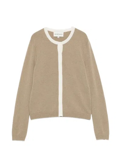 Bompard Button-fastening Cardigan In Brown