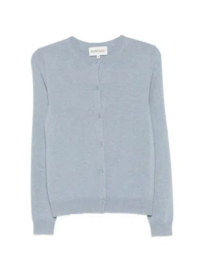 Bompard Button-fastening Crew-neck Cardigan In Blue