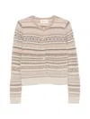 Bompard Button-up Cardigan In Brown