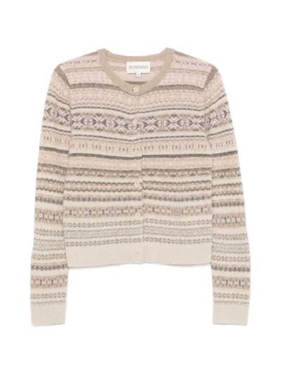 Bompard Button-up Cardigan In Brown