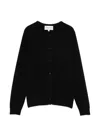 Bompard Button-up Cashmere Cardigan In Black