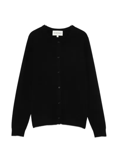 Bompard Button-up Cashmere Cardigan In Black