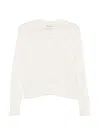 Bompard Cable-knit Button Cardigan In White