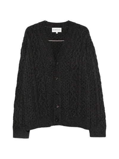 Bompard Cable-knit Cardigan In Black