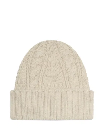 Bompard Cable-knit Cashmere Beanie Hat In Black