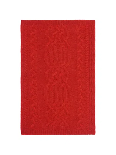 Bompard Cable-knit Neck Warmer In Red
