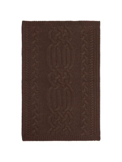 Bompard Cable-knit Snood In Brown