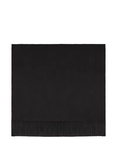 Bompard Cali Cashmere Fringed Scarf In Black