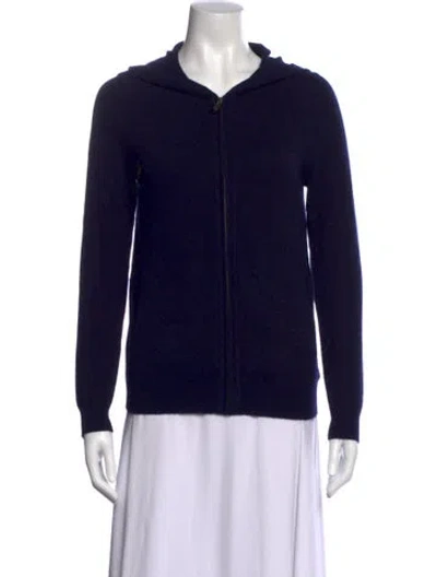 Pre-owned Bompard Cashmere Crew Neck Hoodie In Blue