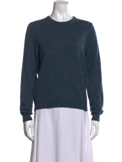 Pre-owned Bompard Cashmere Crew Neck Sweater In Blue