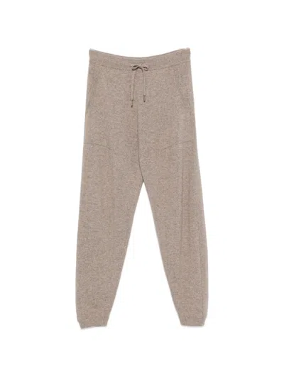 Bompard Cashmere Track Pants In Neutral