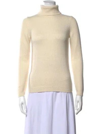 Pre-owned Bompard Cashmere Turtleneck Sweater In Neutrals