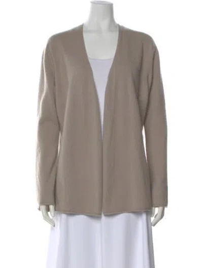 Pre-owned Bompard Cashmere V-neck Sweater In Neutral