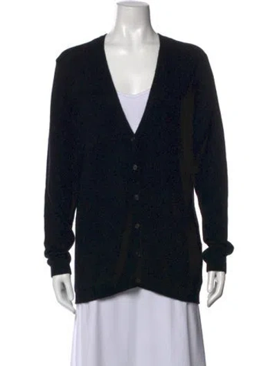 Pre-owned Bompard Cashmere V-neck Sweater W/ Tags In Black
