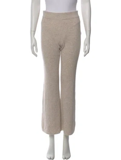 Pre-owned Bompard Cashmere Wide Leg Pants In Neutral