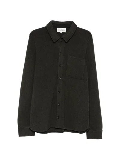 Bompard Chest-pocket Shirt Jacket In Black